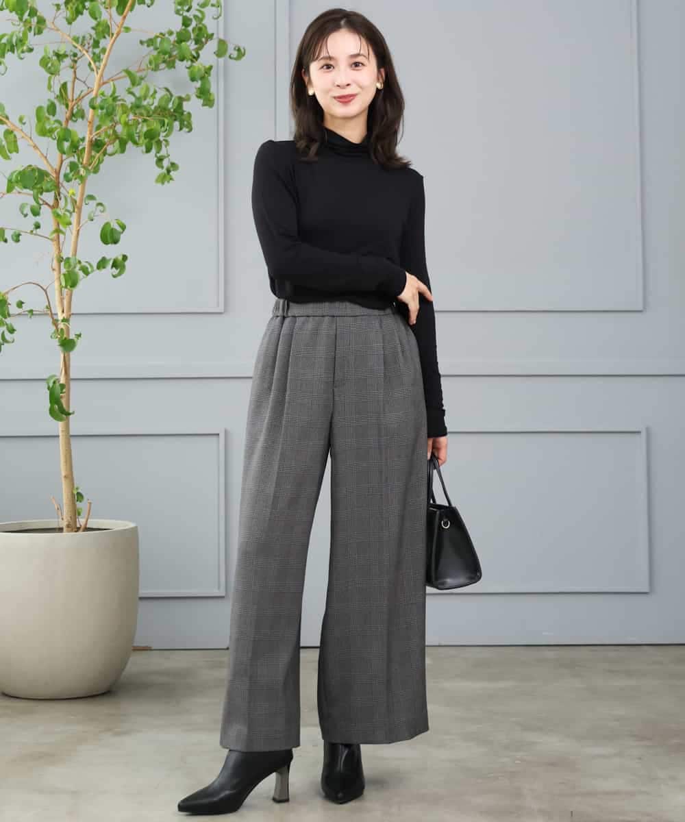 F1KAG35100 MK MICHEL KLEIN(小さいサイズ)(メゾン ドゥ サンク) 【小さいサイズ】[洗える]ハイネックカットソー ホワイト