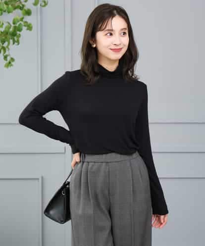 F1KAG35100 MK MICHEL KLEIN(小さいサイズ) 【小さいサイズ】[洗える]ハイネックカットソー