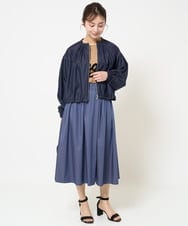 F1KGA30080 MK MICHEL KLEIN(小さいサイズ)(メゾン ドゥ サンク) 【小さいサイズ】フリンジ刺繍ロゴTシャツ/洗える キャメル