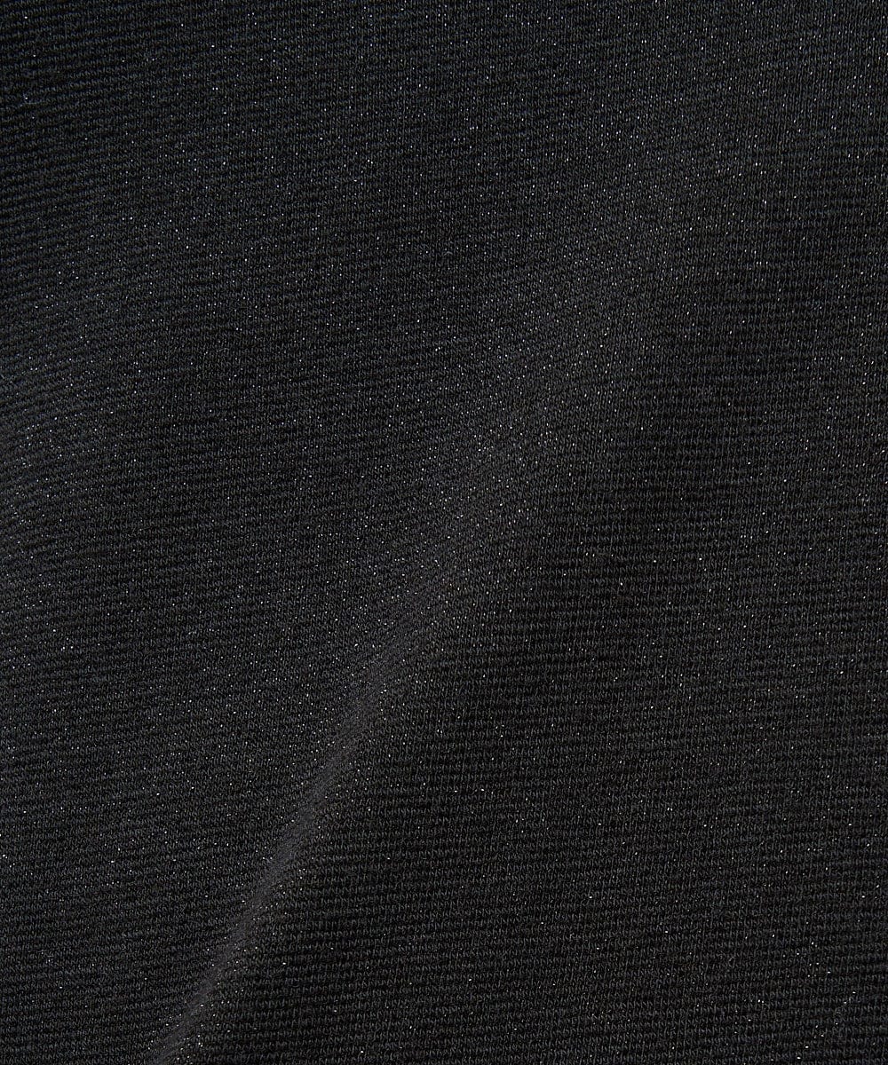 F1KGA32045 MK MICHEL KLEIN(小さいサイズ)(メゾン ドゥ サンク) 【小さいサイズ】ラメタンクトップ/UVカット/接触冷感/洗える ブラック