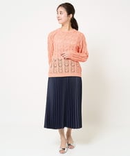 F1KGA32045 MK MICHEL KLEIN(小さいサイズ)(メゾン ドゥ サンク) 【小さいサイズ】ラメタンクトップ/UVカット/接触冷感/洗える ブラック