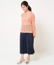 F1KGA32045 MK MICHEL KLEIN(小さいサイズ)(メゾン ドゥ サンク) 【小さいサイズ】ラメタンクトップ/UVカット/接触冷感/洗える ブラック
