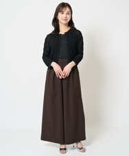 F1KGA32045 MK MICHEL KLEIN(小さいサイズ)(メゾン ドゥ サンク) 【小さいサイズ】ラメタンクトップ/UVカット/接触冷感/洗える ブラック