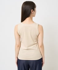 F1KGA32045 MK MICHEL KLEIN(小さいサイズ)(メゾン ドゥ サンク) 【小さいサイズ】ラメタンクトップ/UVカット/接触冷感/洗える ブラック