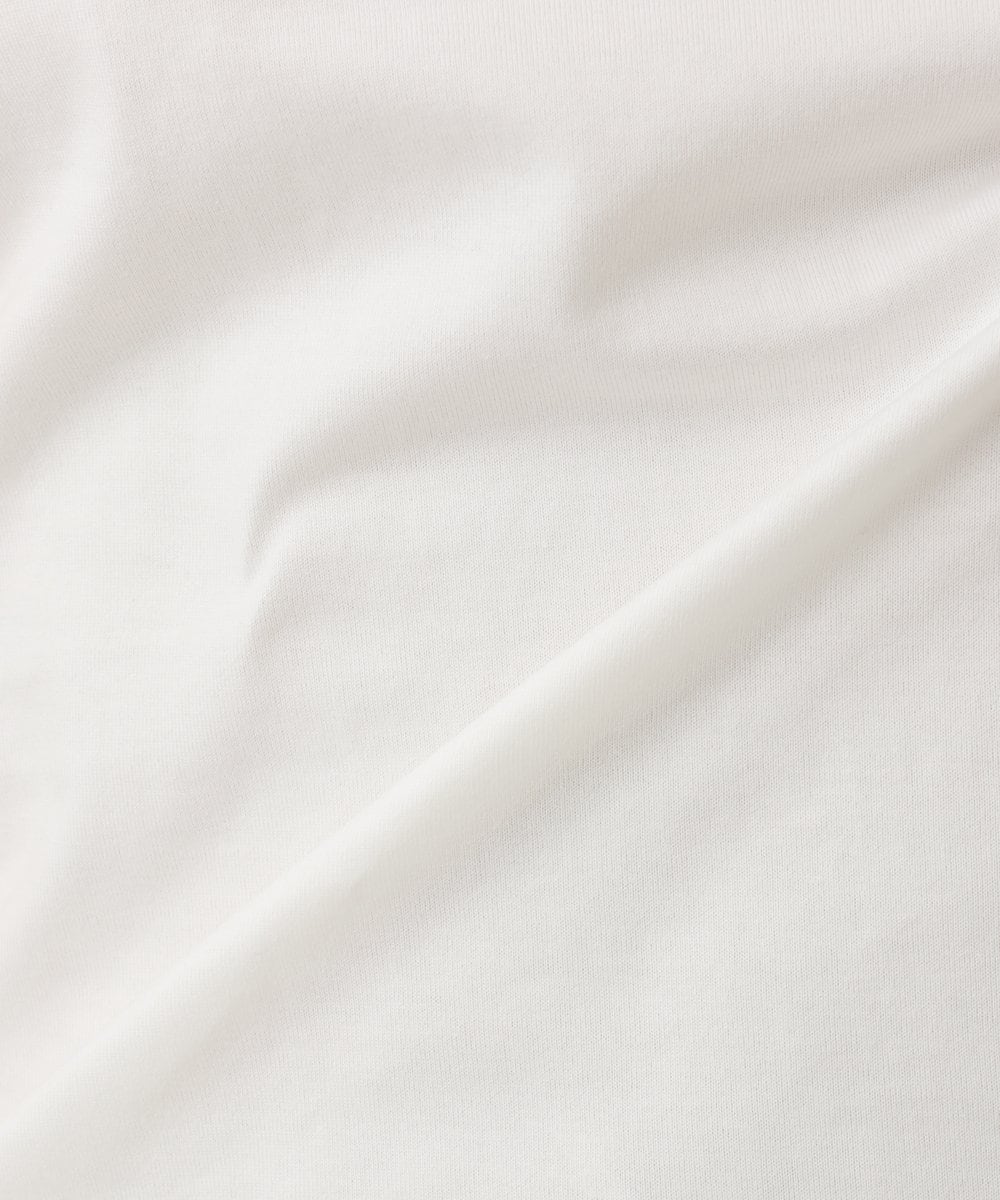 F1KGA40080 MK MICHEL KLEIN(小さいサイズ)(メゾン ドゥ サンク) 【小さいサイズ】刺繍ロゴTシャツ/接触冷感/UVカット/洗える ホワイト
