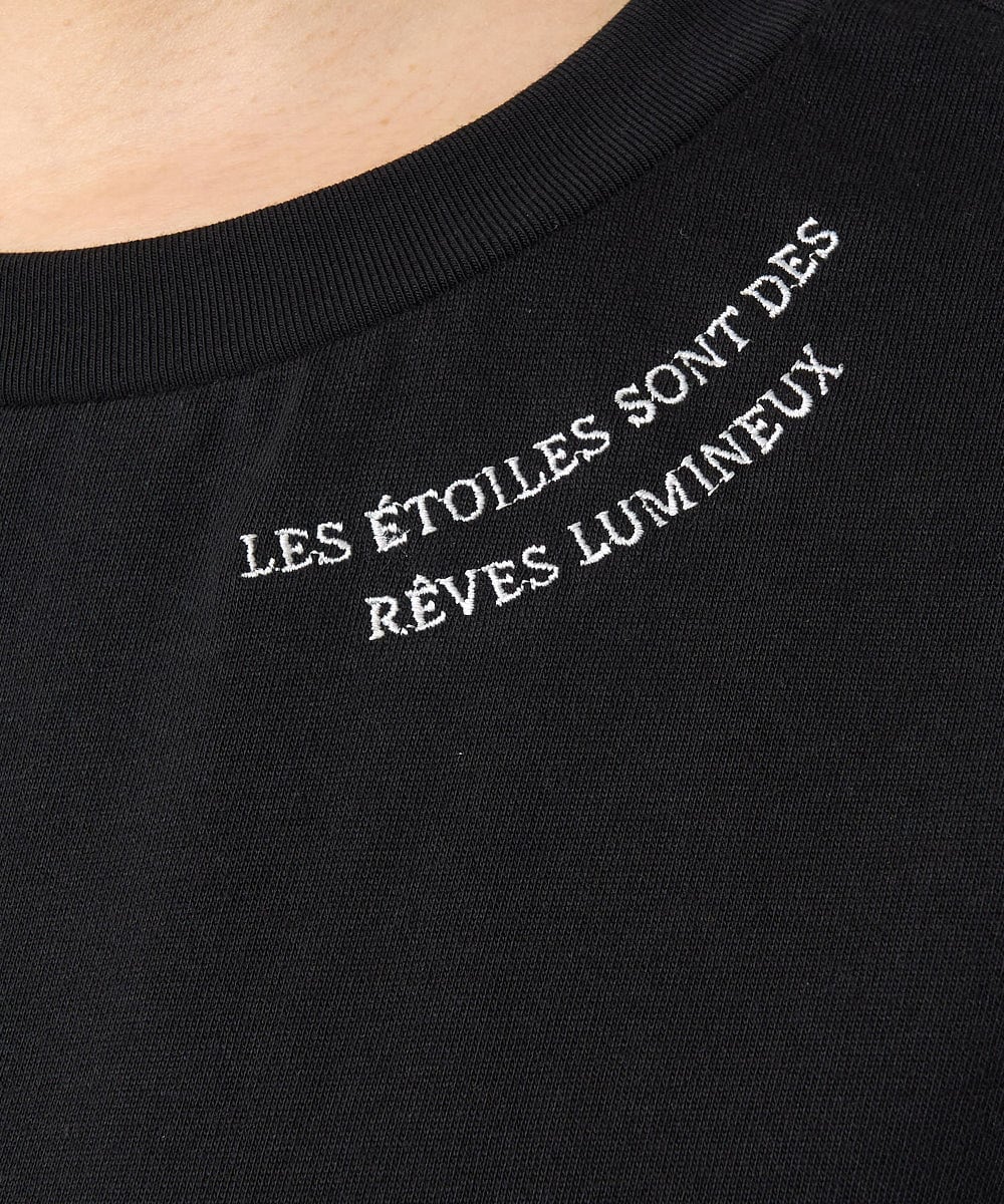 F1KGA40080 MK MICHEL KLEIN(小さいサイズ)(メゾン ドゥ サンク) 【小さいサイズ】刺繍ロゴTシャツ/接触冷感/UVカット/洗える ホワイト