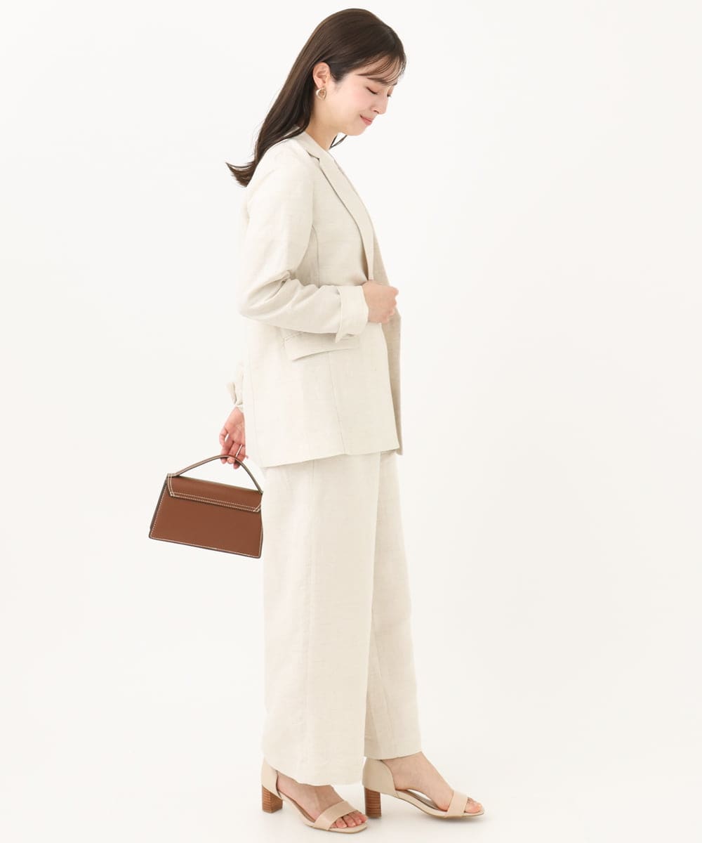 F1KGA40080 MK MICHEL KLEIN(小さいサイズ)(メゾン ドゥ サンク) 【小さいサイズ】刺繍ロゴTシャツ/接触冷感/UVカット/洗える ホワイト