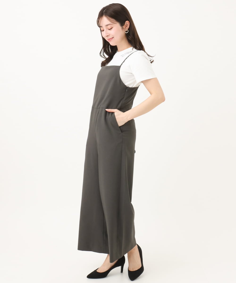 F1KGA40080 MK MICHEL KLEIN(小さいサイズ)(メゾン ドゥ サンク) 【小さいサイズ】刺繍ロゴTシャツ/接触冷感/UVカット/洗える ホワイト