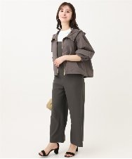F1KGA40080 MK MICHEL KLEIN(小さいサイズ)(メゾン ドゥ サンク) 【小さいサイズ】刺繍ロゴTシャツ/接触冷感/UVカット/洗える ホワイト