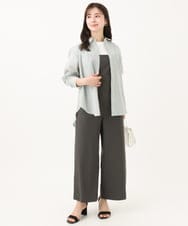 F1KGA40080 MK MICHEL KLEIN(小さいサイズ)(メゾン ドゥ サンク) 【小さいサイズ】刺繍ロゴTシャツ/接触冷感/UVカット/洗える ホワイト