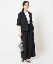 F1KGA40080 MK MICHEL KLEIN(小さいサイズ)(メゾン ドゥ サンク) 【小さいサイズ】刺繍ロゴTシャツ/接触冷感/UVカット/洗える ホワイト