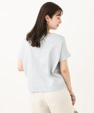 F1KGA40100 MK MICHEL KLEIN(小さいサイズ)(メゾン ドゥ サンク) 【小さいサイズ】ボーダーチュールカットソー/接触冷感/洗える ネイビー