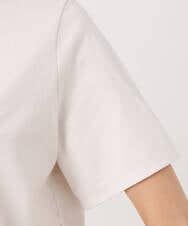 F1KGD30090 MK MICHEL KLEIN(小さいサイズ)(メゾン ドゥ サンク) 【小さいサイズ】ビーズ刺繍ロゴTシャツ/洗える ベージュ