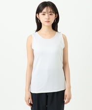 F1KGD32045 MK MICHEL KLEIN(小さいサイズ)(メゾン ドゥ サンク) 【小さいサイズ】ラメタンクトップ/UVカット/洗濯機で洗える ブラウン