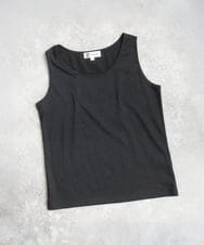 F1KGD32045 MK MICHEL KLEIN(小さいサイズ)(メゾン ドゥ サンク) 【小さいサイズ】ラメタンクトップ/UVカット/洗濯機で洗える ブラック