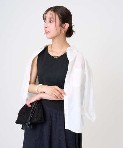 F1KGD32045  【小さいサイズ】ラメタンクトップ/UVカット/洗濯機で洗える