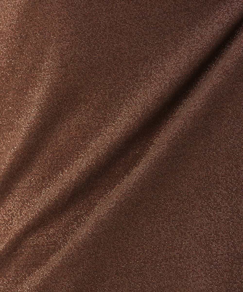 F1KGD32045 MK MICHEL KLEIN(小さいサイズ)(メゾン ドゥ サンク) 【小さいサイズ】ラメタンクトップ/UVカット/洗濯機で洗える ブラウン