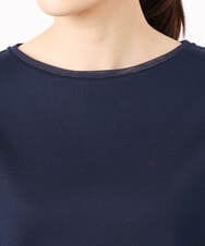 F1KGD33090 MK MICHEL KLEIN(小さいサイズ)(メゾン ドゥ サンク) 【小さいサイズ】シルケットフライス半袖カットソー/洗える ホワイト