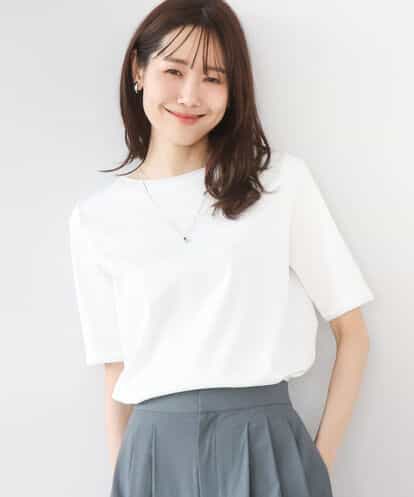 F1KGD33090 MK MICHEL KLEIN(小さいサイズ) 【小さいサイズ】シルケットフライス半袖カットソー/洗える