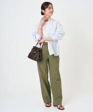 F1KGD41080 MK MICHEL KLEIN(小さいサイズ)(メゾン ドゥ サンク) 【小さいサイズ】ニュアンス配色コットンロゴTシャツ/洗濯機で洗える ホワイト