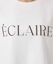 F1KGD41080 MK MICHEL KLEIN(小さいサイズ)(メゾン ドゥ サンク) 【小さいサイズ】ニュアンス配色コットンロゴTシャツ/洗濯機で洗える ホワイト