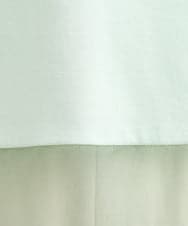 F1KGD56110 MK MICHEL KLEIN(小さいサイズ)(メゾン ドゥ サンク) 【小さいサイズ】[洗える]シアー切替えランタンスリーブカットソー ミント