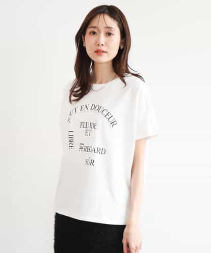 F1KGD60085 MK MICHEL KLEIN(小さいサイズ) 【小さいサイズ】[UVカット/接触冷感/洗える]デザインロゴTシャツ