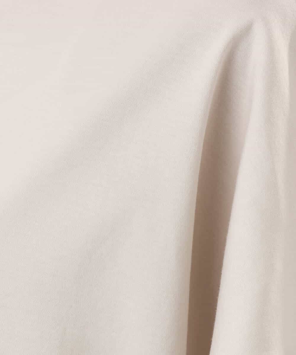 F1KGD62090 MK MICHEL KLEIN(小さいサイズ)(メゾン ドゥ サンク) 【小さいサイズ】[接触冷感/洗える]裾ドロストデザインカットソー グレージュ