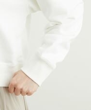 F1KGS03120 MK MICHEL KLEIN(小さいサイズ)(メゾン ドゥ サンク) 【小さいサイズ】ミニ裏毛ロゴスウェット/洗える ホワイト