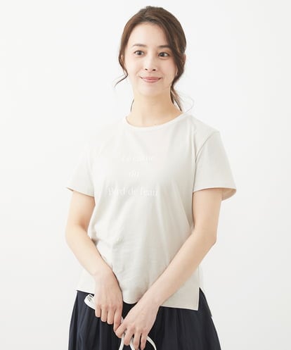 F1KGV40075  【小さいサイズ】ベーシックロゴTシャツ/洗える