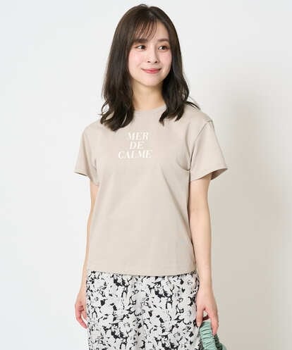 F1KHA53085 MK MICHEL KLEIN(小さいサイズ) 【小さいサイズ】ベーシックロゴTシャツ/洗える