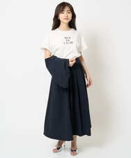 F1KHA53085 MK MICHEL KLEIN(小さいサイズ)(メゾン ドゥ サンク) 【小さいサイズ】ベーシックロゴTシャツ/洗える ホワイト