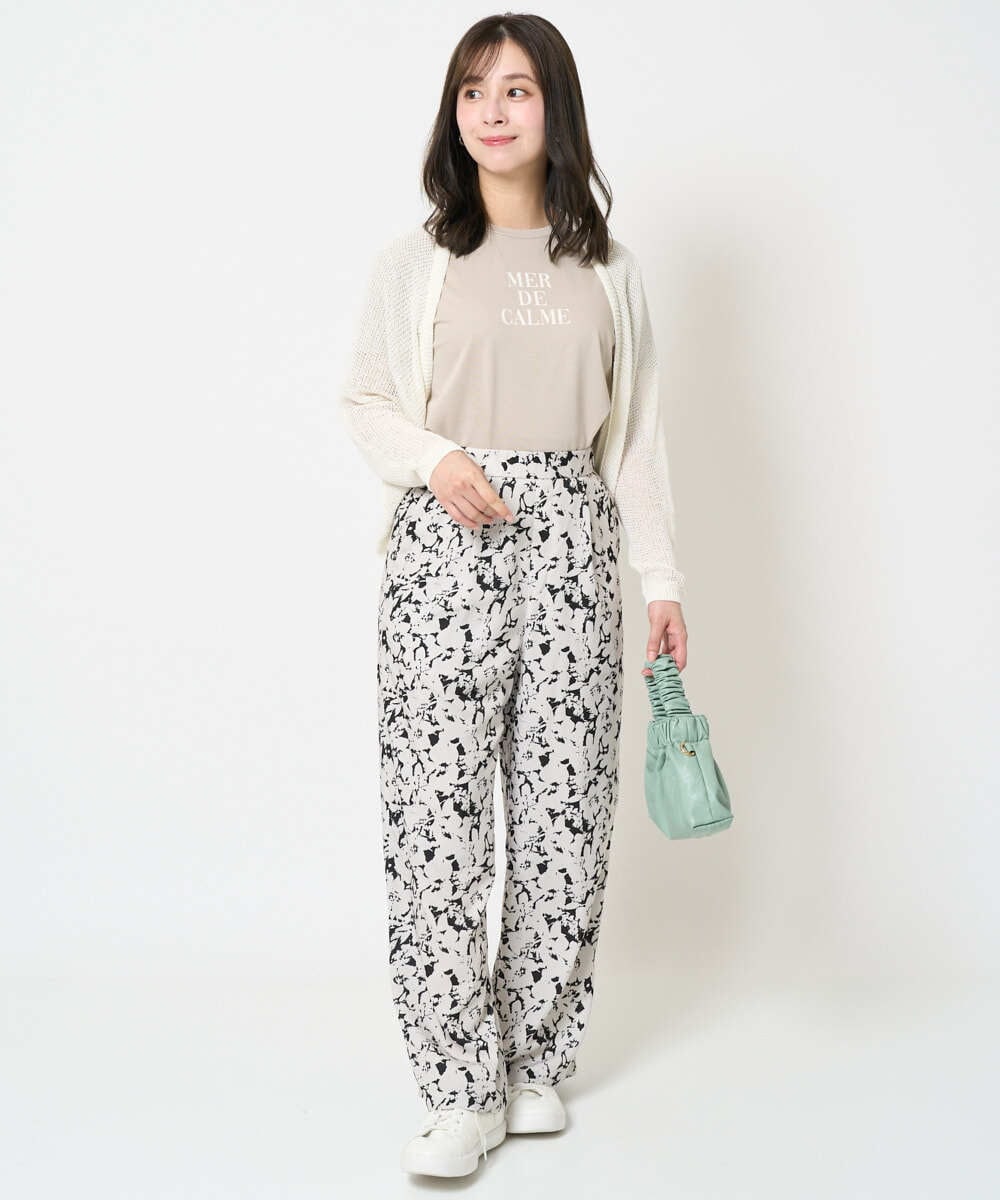 F1KHA53085 MK MICHEL KLEIN(小さいサイズ)(メゾン ドゥ サンク) 【小さいサイズ】ベーシックロゴTシャツ/洗える ホワイト