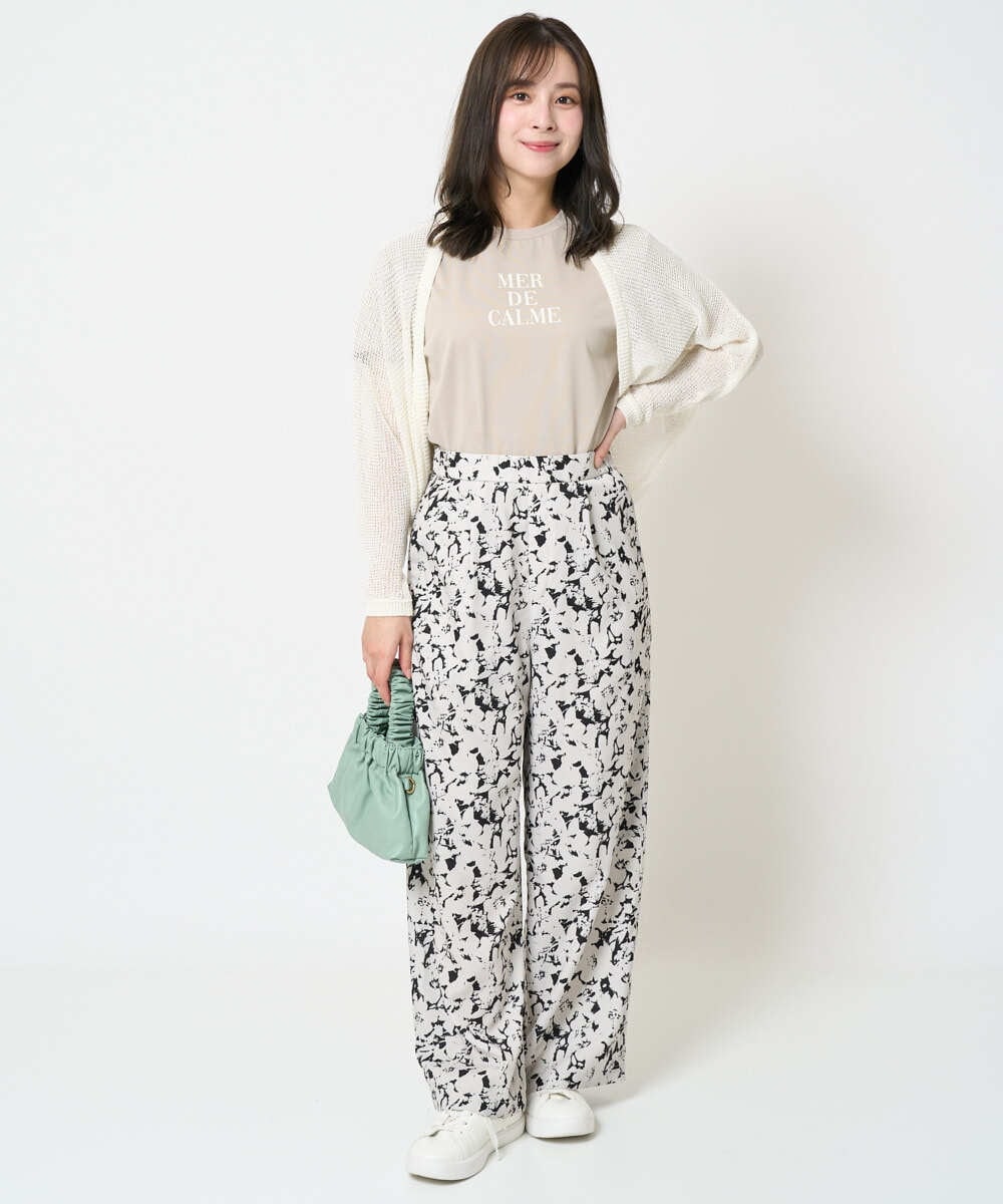 F1KHA53085 MK MICHEL KLEIN(小さいサイズ)(メゾン ドゥ サンク) 【小さいサイズ】ベーシックロゴTシャツ/洗える ホワイト