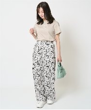 F1KHA53085 MK MICHEL KLEIN(小さいサイズ)(メゾン ドゥ サンク) 【小さいサイズ】ベーシックロゴTシャツ/洗える ホワイト