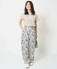 F1KHA53085 MK MICHEL KLEIN(小さいサイズ)(メゾン ドゥ サンク) 【小さいサイズ】ベーシックロゴTシャツ/洗える ホワイト