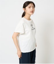 F1KHA53085 MK MICHEL KLEIN(小さいサイズ)(メゾン ドゥ サンク) 【小さいサイズ】ベーシックロゴTシャツ/洗える ホワイト