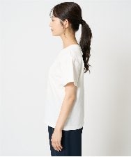 F1KHA53085 MK MICHEL KLEIN(小さいサイズ)(メゾン ドゥ サンク) 【小さいサイズ】ベーシックロゴTシャツ/洗える ホワイト