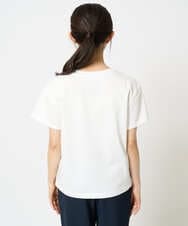 F1KHA53085 MK MICHEL KLEIN(小さいサイズ)(メゾン ドゥ サンク) 【小さいサイズ】ベーシックロゴTシャツ/洗える ホワイト
