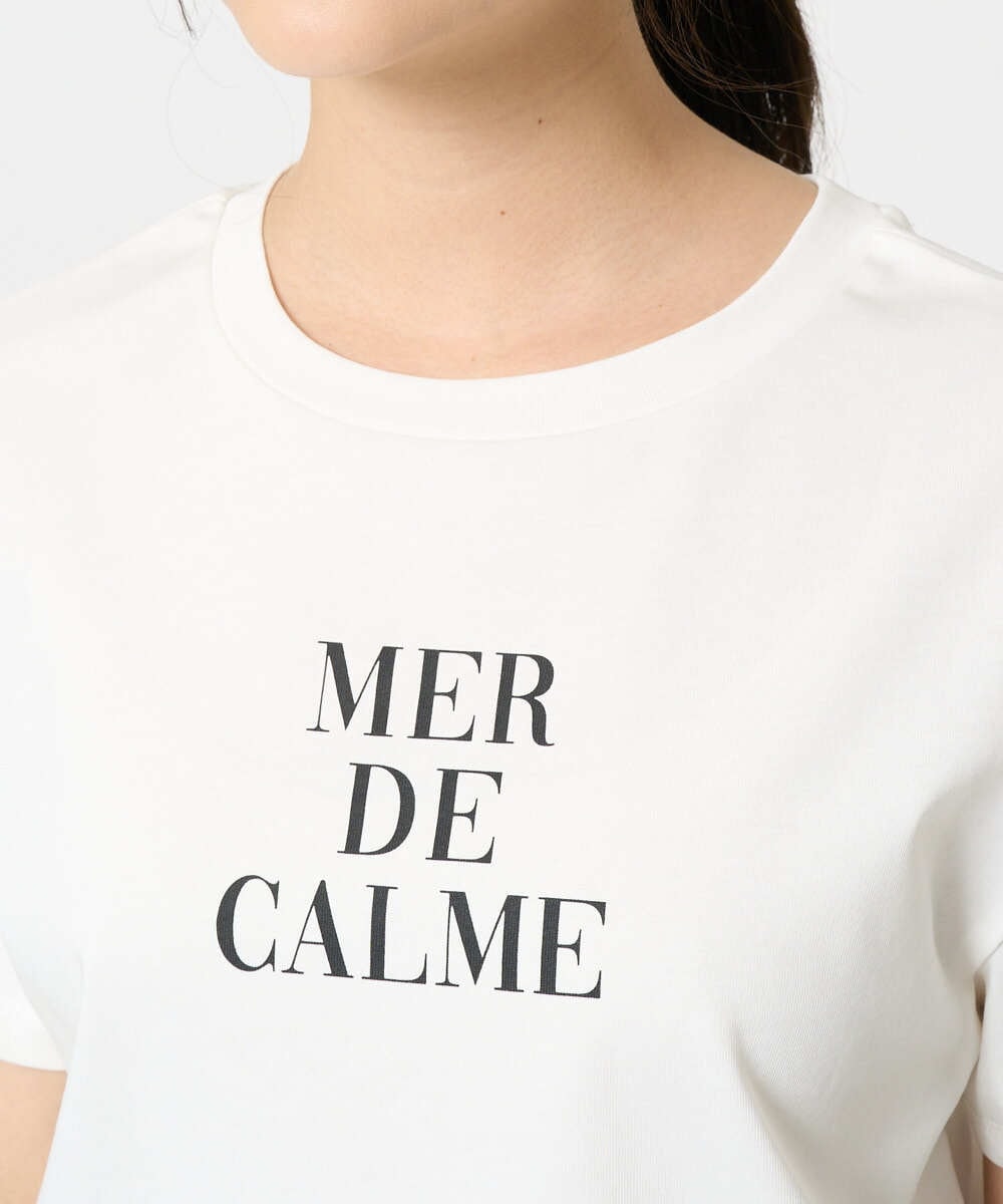 F1KHA53085 MK MICHEL KLEIN(小さいサイズ)(メゾン ドゥ サンク) 【小さいサイズ】ベーシックロゴTシャツ/洗える ホワイト