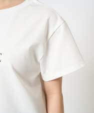 F1KHA53085 MK MICHEL KLEIN(小さいサイズ)(メゾン ドゥ サンク) 【小さいサイズ】ベーシックロゴTシャツ/洗える ホワイト