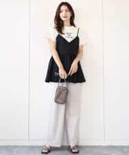 F1KHA53085 MK MICHEL KLEIN(小さいサイズ)(メゾン ドゥ サンク) 【小さいサイズ】ベーシックロゴTシャツ/洗える ホワイト