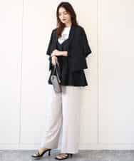 F1KHA53085 MK MICHEL KLEIN(小さいサイズ)(メゾン ドゥ サンク) 【小さいサイズ】ベーシックロゴTシャツ/洗える ホワイト
