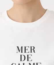 F1KHA53085 MK MICHEL KLEIN(小さいサイズ)(メゾン ドゥ サンク) 【小さいサイズ】ベーシックロゴTシャツ/洗える ホワイト
