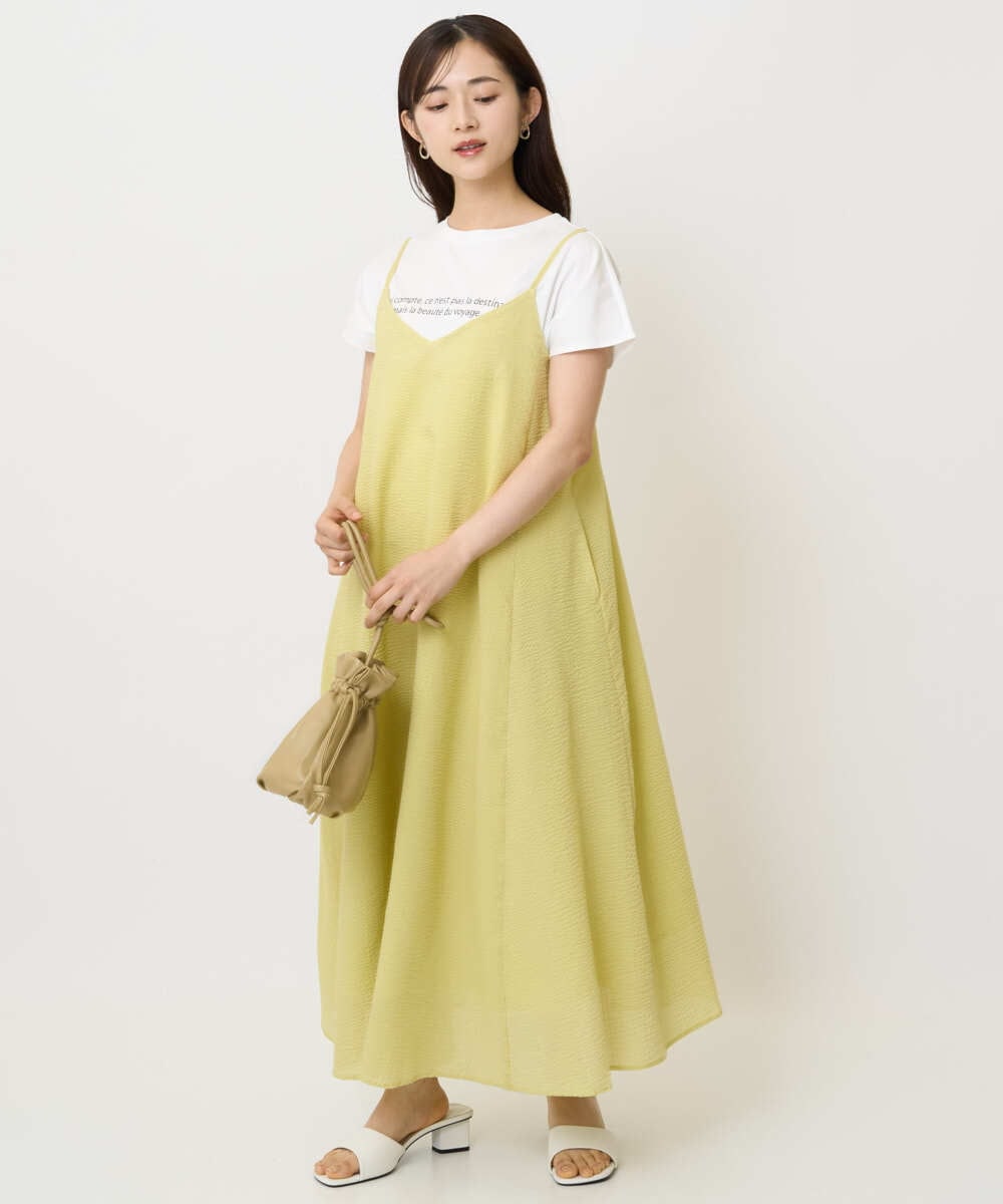 F1KHA61075 MK MICHEL KLEIN(小さいサイズ)(メゾン ドゥ サンク) 【小さいサイズ】フレンチスリーブロゴTシャツ/接触冷感/洗える ホワイト