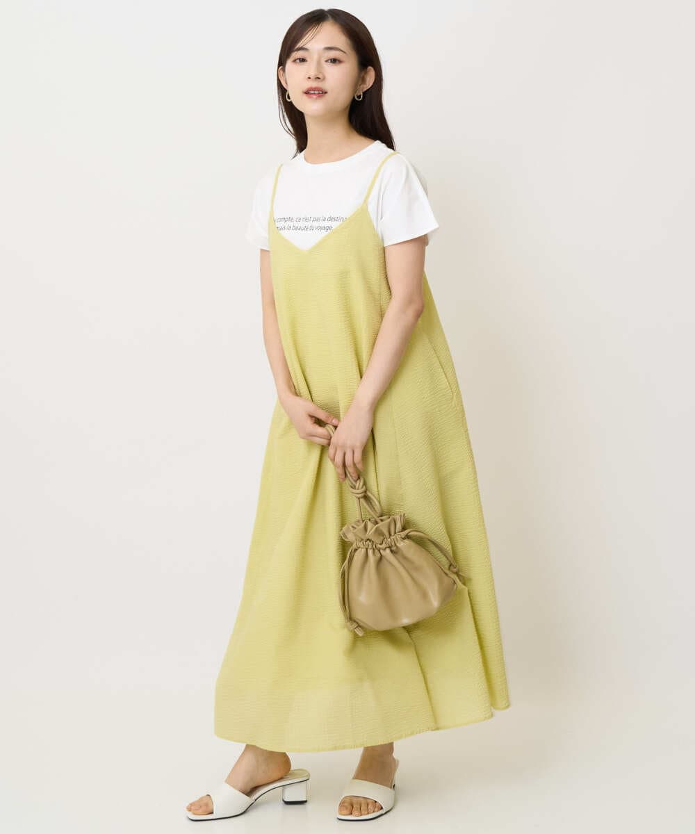 F1KHA61075 MK MICHEL KLEIN(小さいサイズ)(メゾン ドゥ サンク) 【小さいサイズ】フレンチスリーブロゴTシャツ/接触冷感/洗える ホワイト