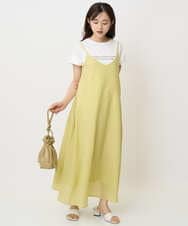 F1KHA61075 MK MICHEL KLEIN(小さいサイズ)(メゾン ドゥ サンク) 【小さいサイズ】フレンチスリーブロゴTシャツ/接触冷感/洗える ホワイト