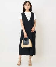 F1KHA61075 MK MICHEL KLEIN(小さいサイズ)(メゾン ドゥ サンク) 【小さいサイズ】フレンチスリーブロゴTシャツ/接触冷感/洗える ホワイト