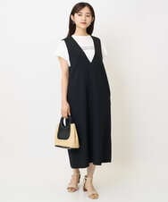 F1KHA61075 MK MICHEL KLEIN(小さいサイズ)(メゾン ドゥ サンク) 【小さいサイズ】フレンチスリーブロゴTシャツ/接触冷感/洗える ホワイト