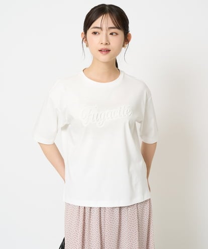 F1KHA62080  【小さいサイズ】リラックスシルエット ロゴTシャツ/接触冷感/洗える